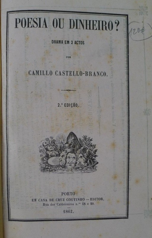 CASTELO BRANCO (CAMILO) – POESIA OU DINHEIRO?