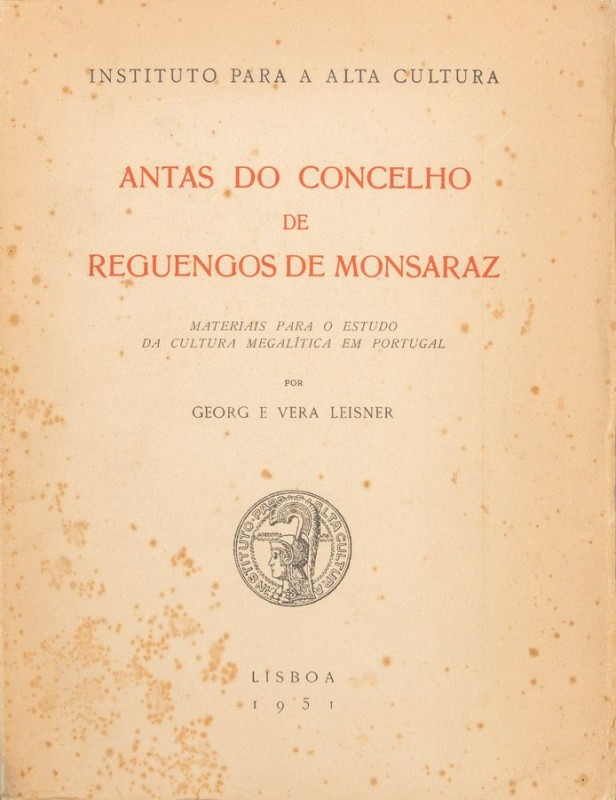 LEISNER (GEORG) & LEISNER (VERA) – ANTAS DO CONCELHO DE REGUENGOS DE MONSARAZ