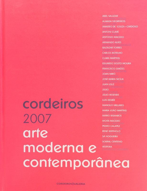 CORDEIROS 2007 : ARTE MODERNA E CONTEMPORÂNEA