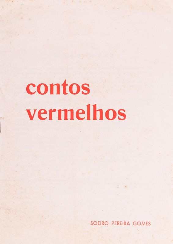 GOMES (SOEIRO PEREIRA) – CONTOS VERMELHOS