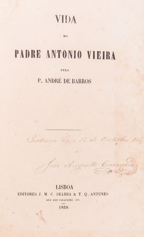 BARROS (P. ANDRÉ) – A VIDA DO PADRE ANTONIO VIEIRA