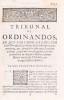 COELHO (DIOGO CARDOZO) – TRIBUNAL // DE // ORDINANDOS