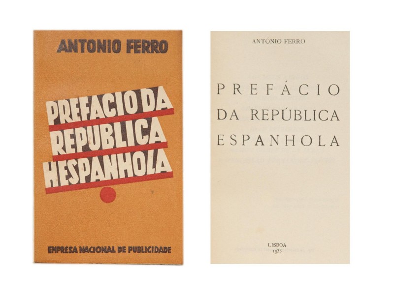 FERRO (ANTÓNIO) – PREFÁCIO DA REPÚBLICA ESPANHOLA