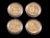 QUATRO MOEDAS EM OURO DE (200 ESCUDOS)