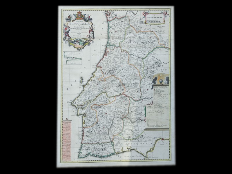 IMPORTANTE MAPA DO REINO DE PORTUGAL (SÉC. XVIII)