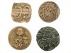 QUATRO MEDALHAS COMEMORATIVAS EM BRONZE
