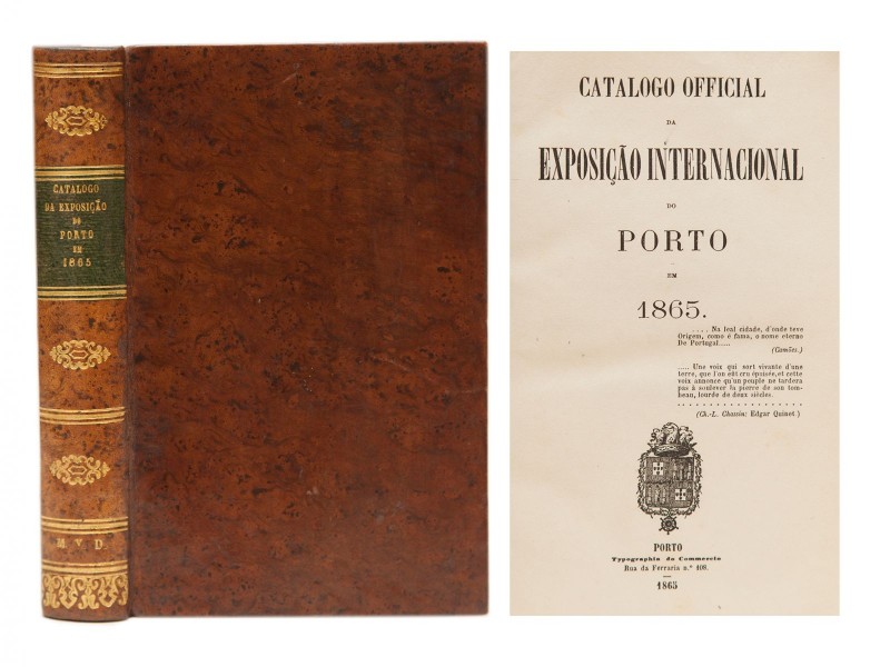[PORTO] - CATALOGO OFFICIAL DA EXPOSIÇÃO INTERNACIONAL DO PORTO EM 1865