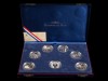 COLECÇÃO DE SETE MOEDAS EM PRATA PROOF • COPA DO MUNDO • FIFA • 10 FRANCOS • 1998