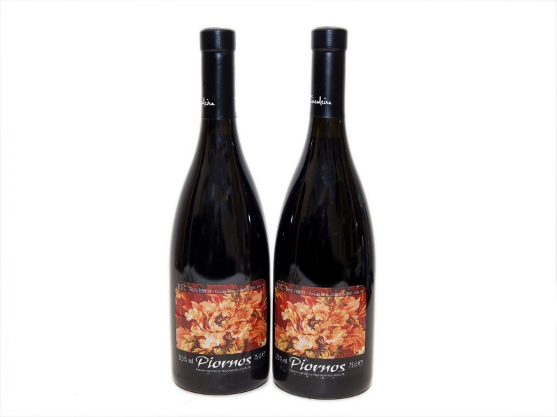 DUAS GARRAFAS DE VINHO TINTO DE MESA DA BEIRA INTERIOR