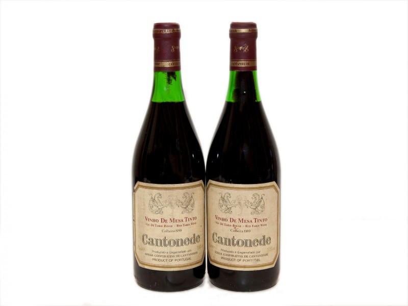 DUAS GARRAFAS DE VINHO TINTO DE MESA DA BAIRRADA