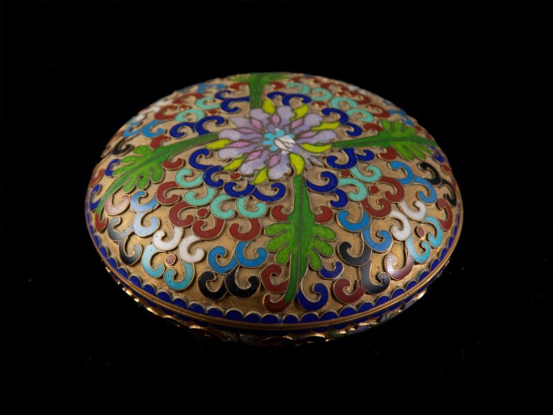 CAIXA GUARDA-JÓIAS EM CLOISONNÉ