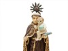 SANTO ANTÓNIO COM MENINO JESUS SALVADOR DO MUNDO DENTRO DE REDOMA