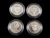 COLECÇÃO DE QUATRO MOEDAS EM PRATA DE (100 ESCUDOS)