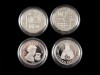 COLECÇÃO DE QUATRO MOEDAS EM PRATA DE (200 ESCUDOS)