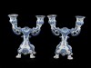 PAR DE CANDELABROS DE DOIS LUMES CADA