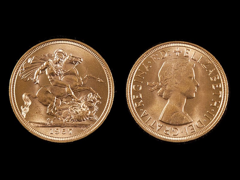LIBRA EM OURO - RAINHA ISABEL II