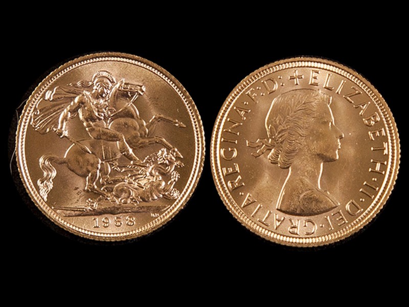LIBRA EM OURO - RAINHA ISABEL II
