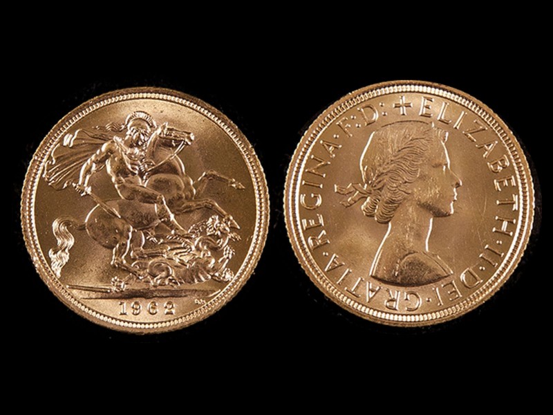 LIBRA EM OURO - RAINHA ISABEL II