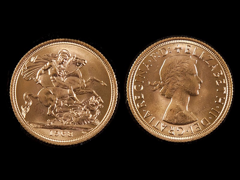 LIBRA EM OURO - RAINHA ISABEL II