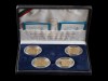 QUATRO MOEDAS EM OURO DE (100 ESCUDOS)