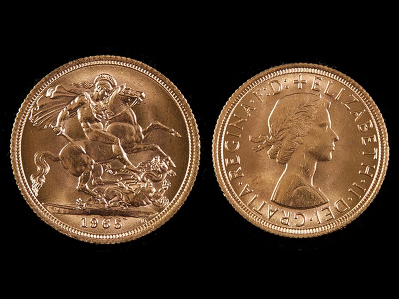 LIBRA EM OURO - RAINHA ISABEL II