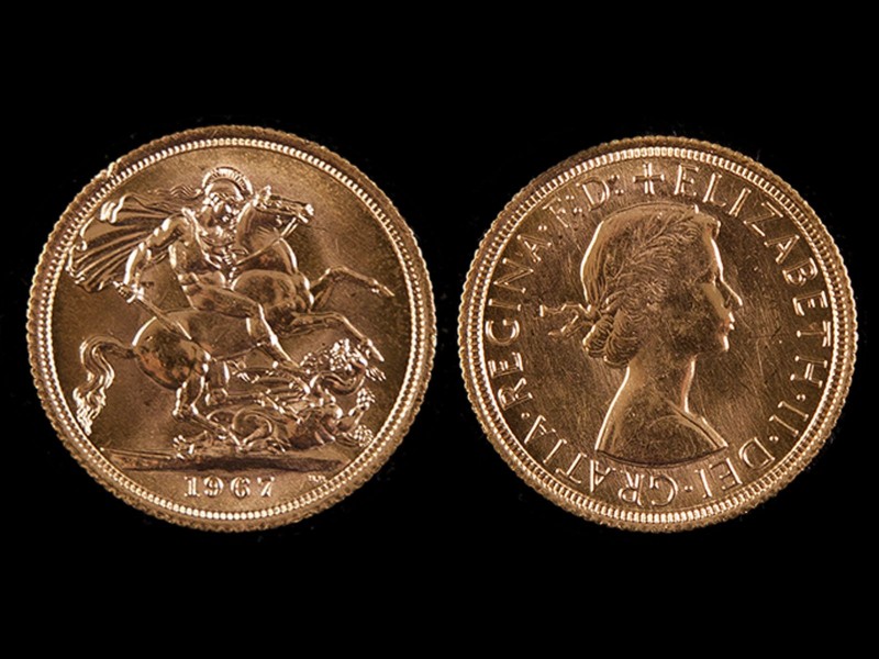 LIBRA EM OURO - RAINHA ISABEL II