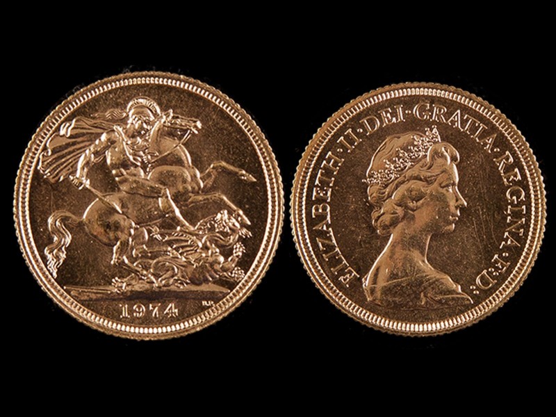LIBRA EM OURO - RAINHA ISABEL II