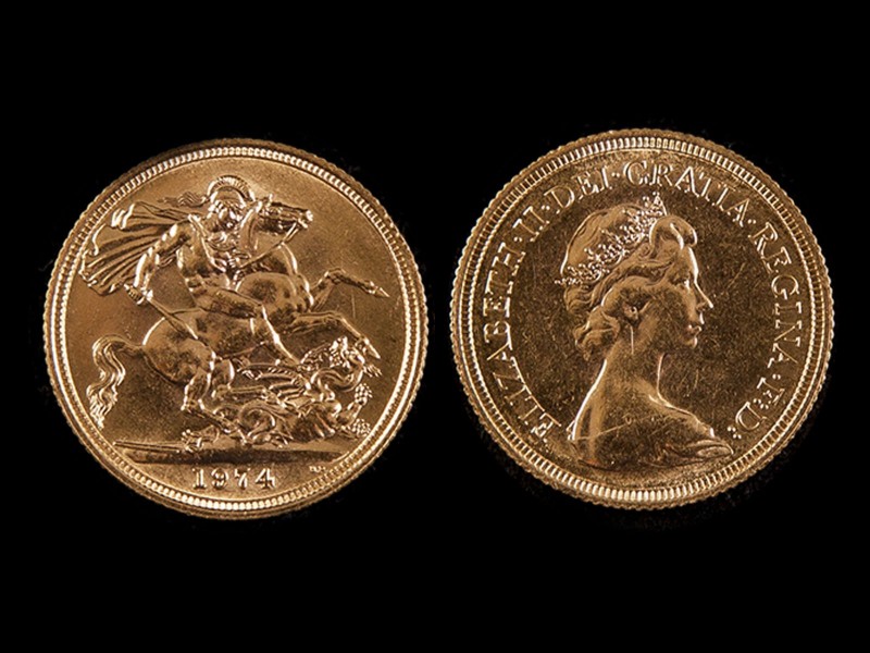 LIBRA EM OURO - RAINHA ISABEL II