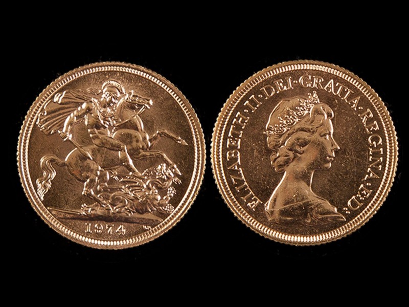 LIBRA EM OURO - RAINHA ISABEL II