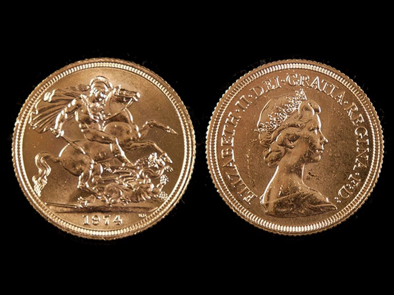 LIBRA EM OURO - RAINHA ISABEL II