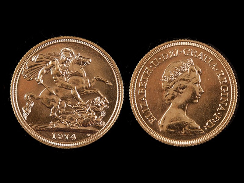 LIBRA EM OURO - RAINHA ISABEL II
