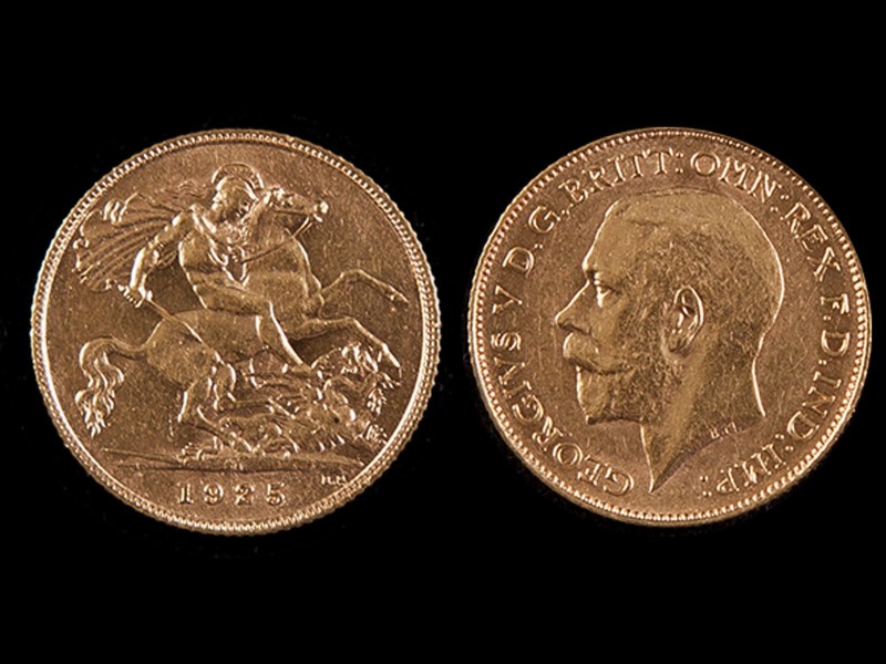 ½ LIBRA EM OURO - GEORGIVS V