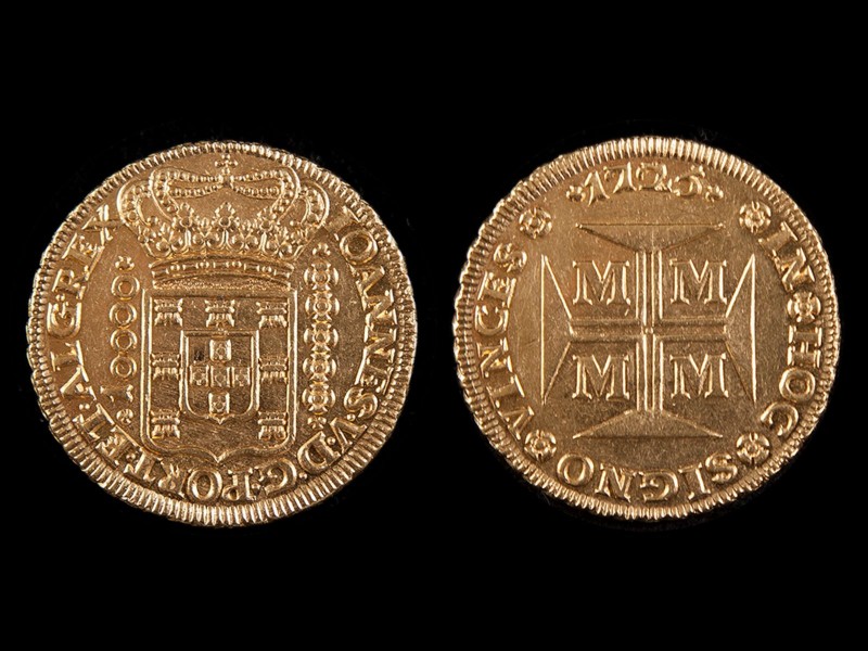 VALIOSA MOEDA EM OURO - D. JOÃO V (1706-1750)