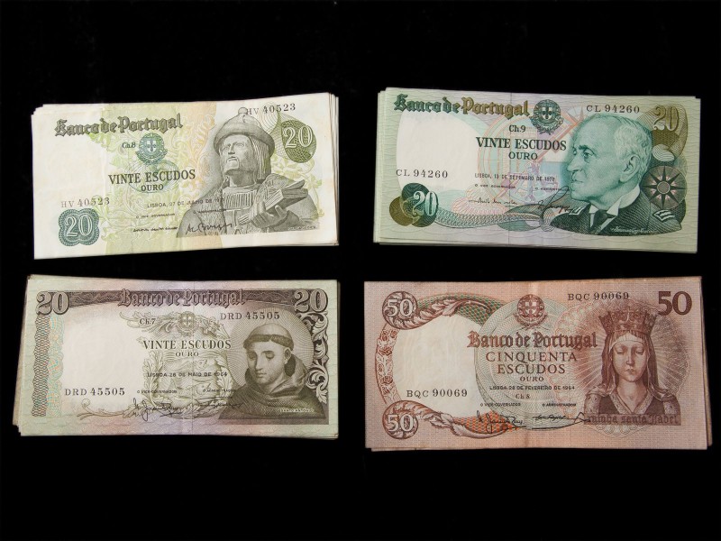 COLECÇÃO DE NOTAS EMITIDAS PELO BANCO DE PORTUGAL EM ESCUDOS
