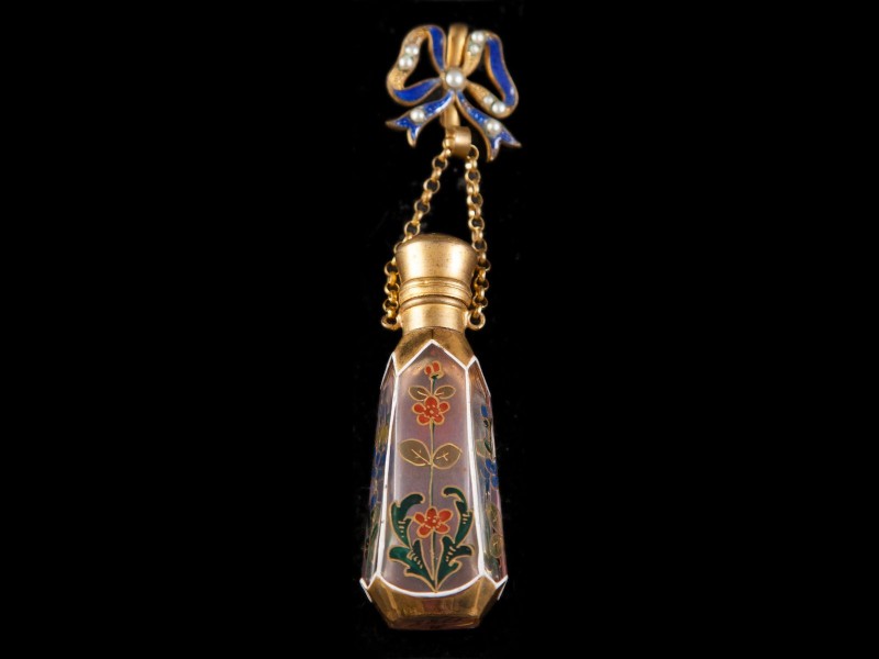 FRASCO DE PERFUME DE ADRESSO DE LAPELA