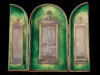 TRIPTICO COM A REPRESENTAÇÃO DA “APARIÇÃO DE NOSSA SENHORA DE LOURDES”