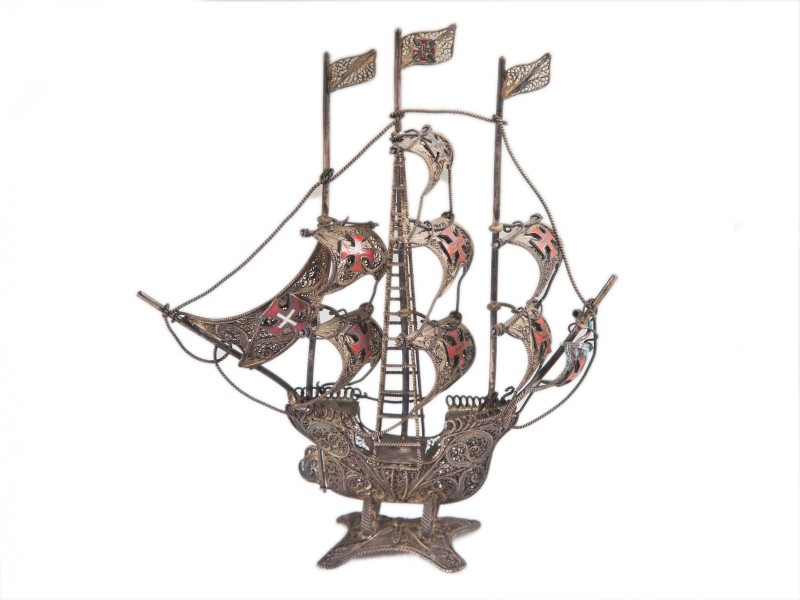 CARAVELA EM FILIGRANA 