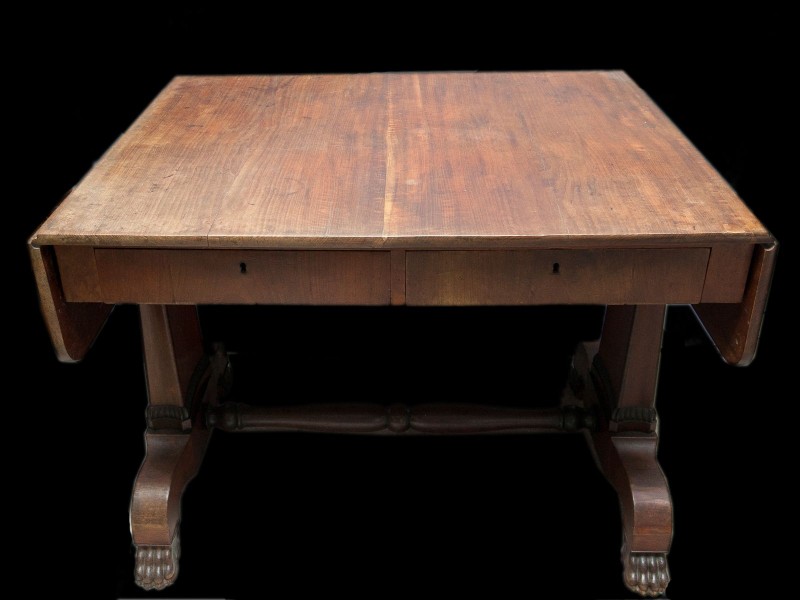 MESA DE CENTRO COM DUAS ABAS LATERAIS