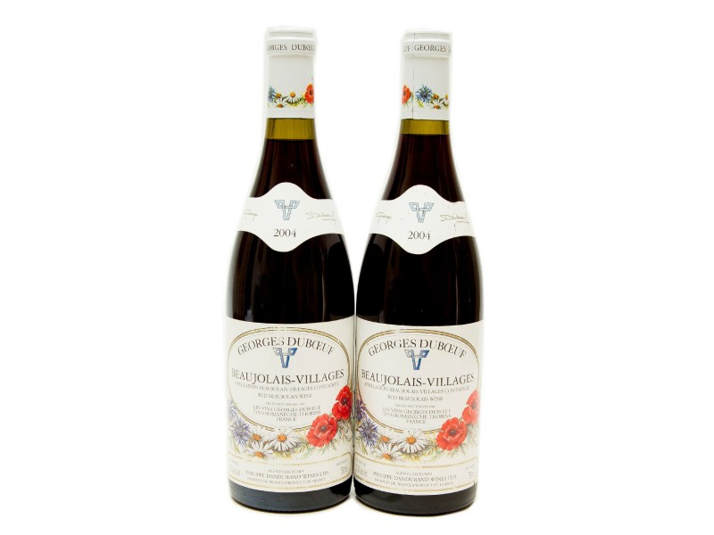 DUAS GARRAFAS DE VINHO TINTO DE MESA FRANCÊS