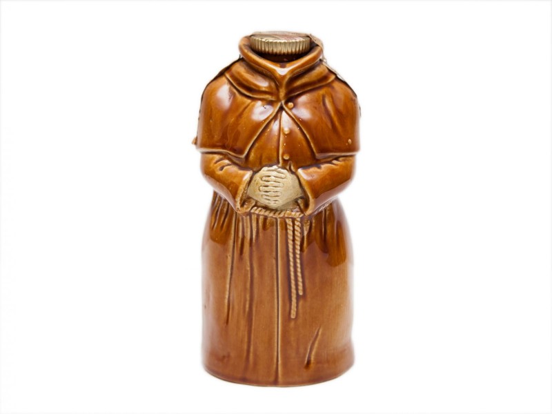 GARRAFA CERÂMICA DE SCOTCH WHISKY EM FORMA DE MONGE