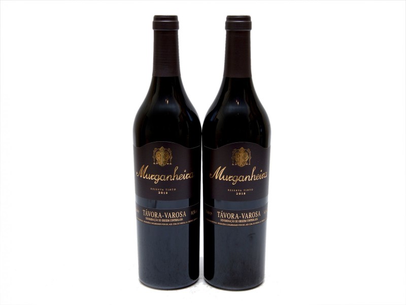 DUAS GARRAFAS DE VINHO TINTO DE MESA DA REGIÃO DE TÁVORA VAROSA