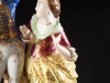 CASAL DE FIGURAS ILUSTRES EM CENAS GALANTES