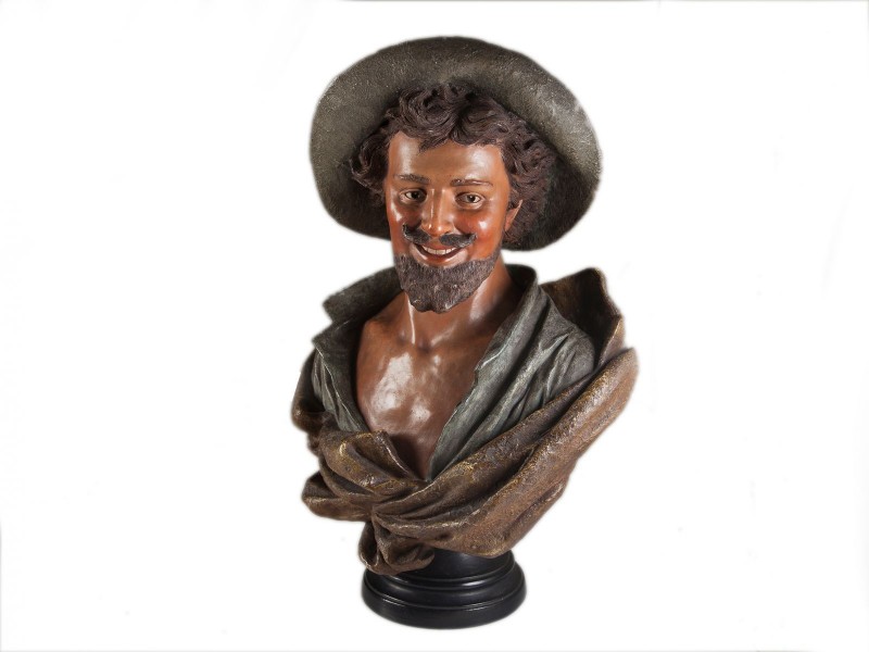 BUSTO DE FIGURA MASCULINA