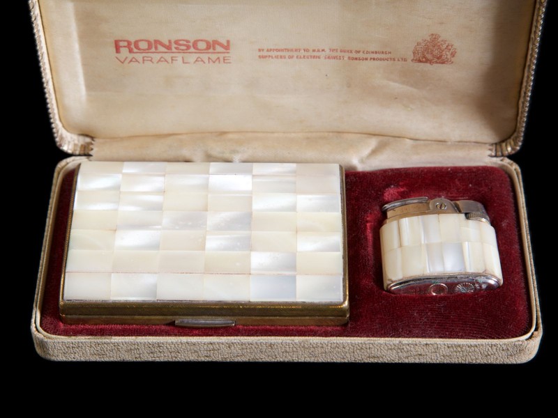CIGARREIRA E ISQUEIRO “RONSON”