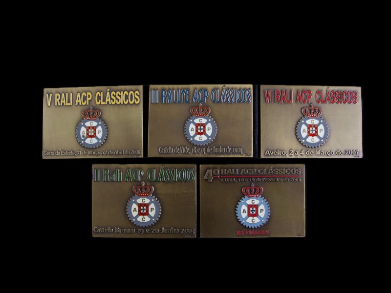 COLEÇÃO DE MEDALHAS COMEMORATIVAS DO “RALLY ACP CLÁSSICOS”