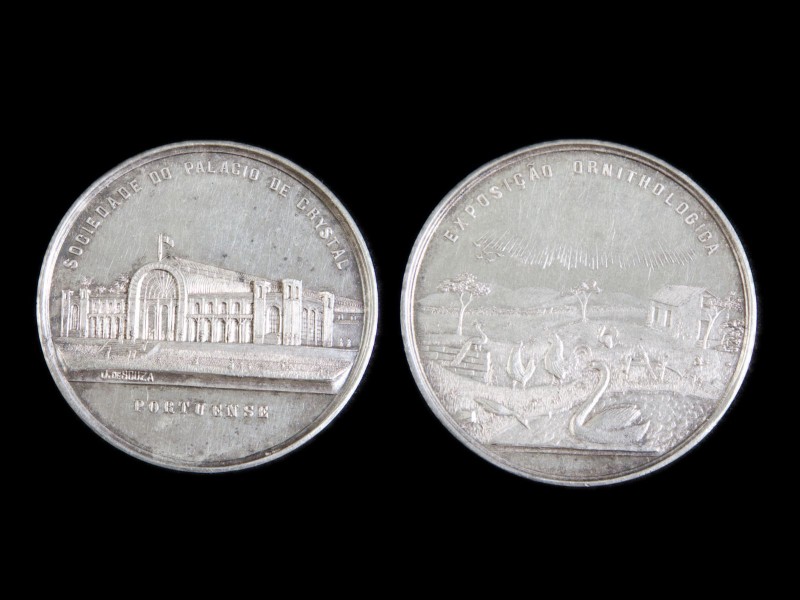 SOCIEDADE DO PALACIO DE CRYSTAL PORTUENSE ● MEDALHA EM PRATA