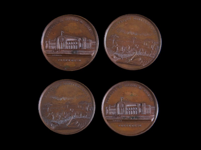 SOCIEDADE DO PALACIO DE CRYSTAL PORTUENSE ● DUAS MEDALHAS COBRE