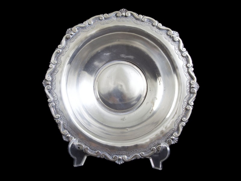 TAÇA FRUTEIRA DE BORDO RECORTADO “MANUEL ALCINO DE CARVALHO MOUTINHO”