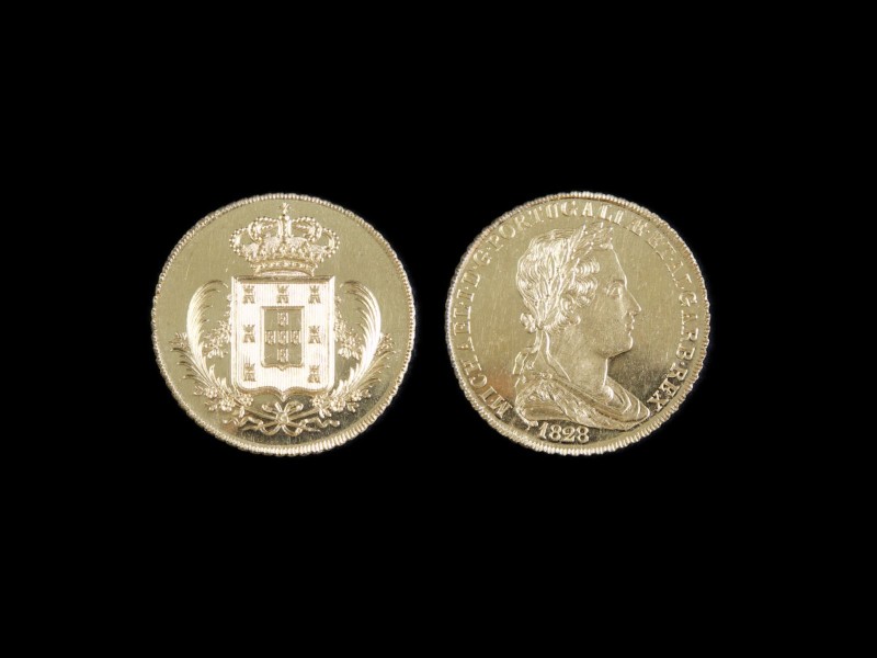 MOEDA EM OURO - D. MIGUEL I (1828-1834)