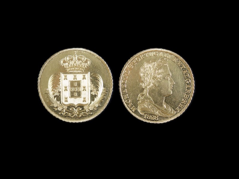 MOEDA EM OURO - D. MIGUEL I (1828-1834)